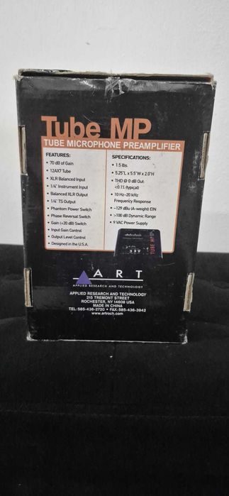 Preamplificador Microfone ART Tube MP