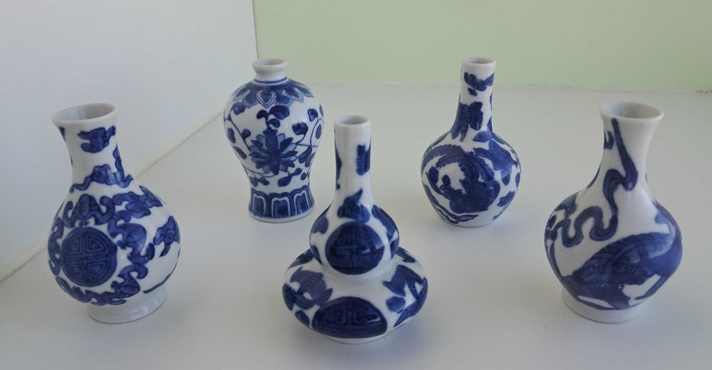 5 Lindíssimos Pequenos Jarrões Chineses MING