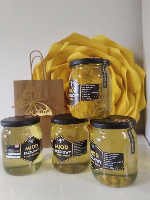 Miód Faceliowy 650g z Własnej pasieki