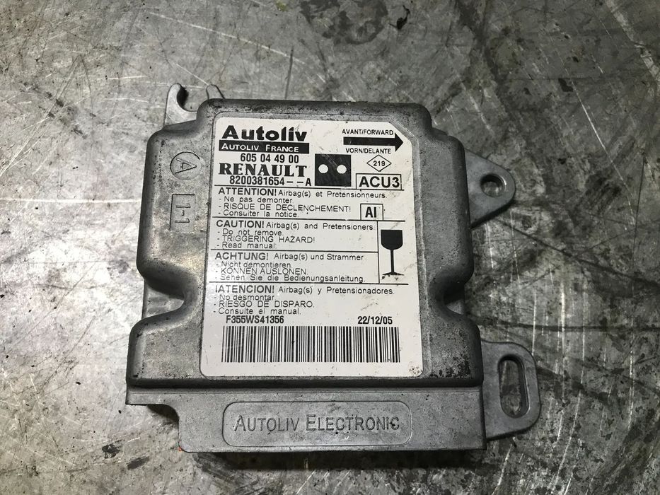 CENTRALINA DO AIRBAG RENAULT KANGOO 8200381654 605044900