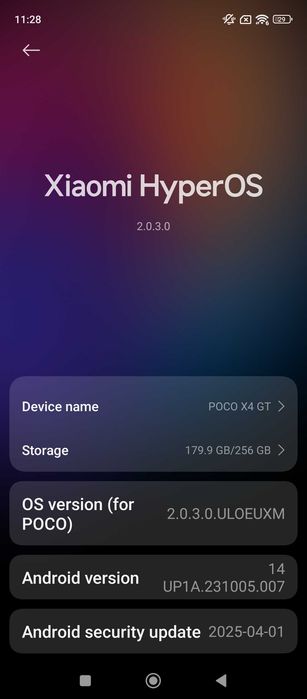 Xiaomi POCO X4 GT 5G 8RAM 256ROM