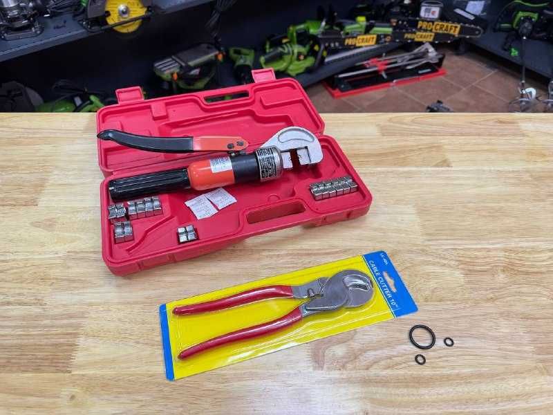 Гідравлічний Прес HP-70С с Клапаном предохран.+ Кабелеріз 10mm LK60A