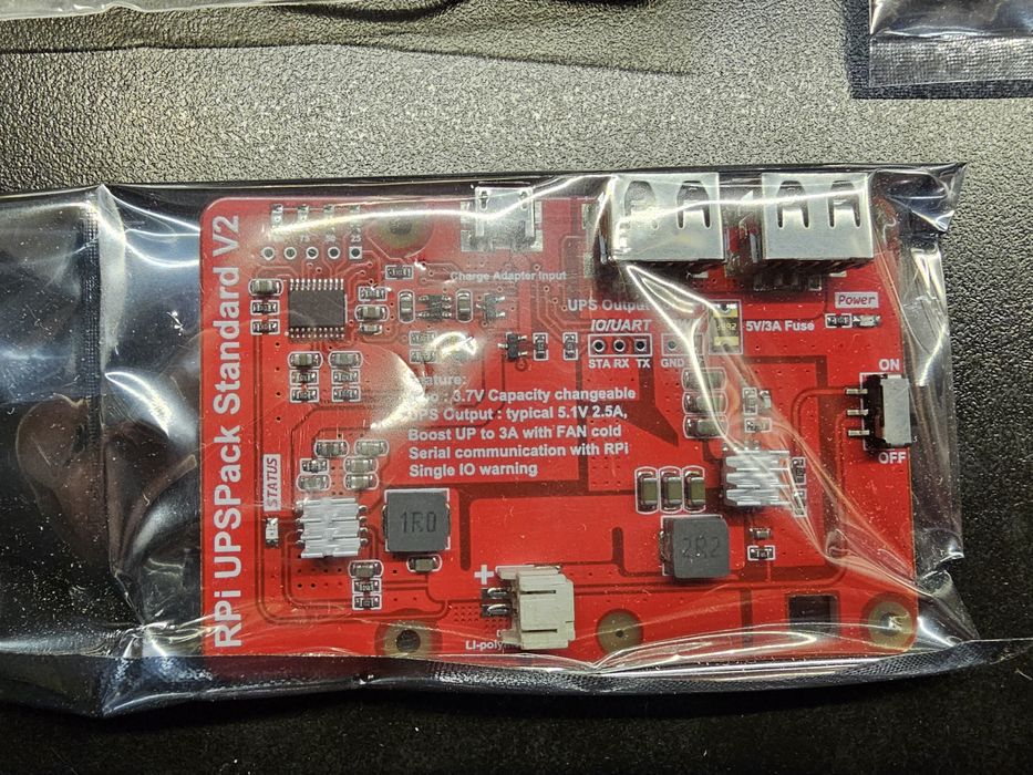 Raspberry pi UPS pack standard v2, podtrzymanie zasilania do rpi