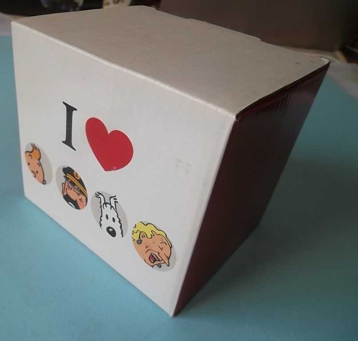Caneca do Cap. Haddock, brinde da coleção de figuras do Tintin.