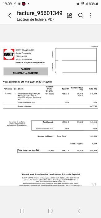 Hulajnoga Xiaomi 4 pro, 11.12.2023,