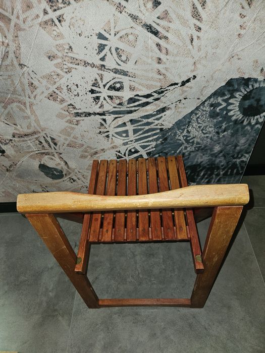 Krzeslo Aldo Jacober skladane z lat 70