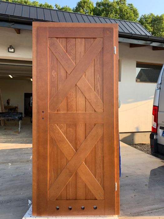 Drzwi drewniane sosnowe OD RĘKI Kris CAŁA POLSKA na każdy wymiar