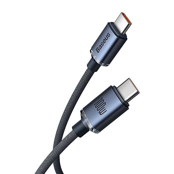 Kabel Baseus CAJY USB-C - USB-C PD 100W 5A 480Mb/s 1,2m - czarny