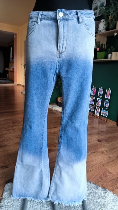 Spodnie damskie typu dzwony Denim rozm XL