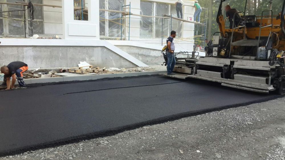 Асфальтування. Обухів / Асфальтирование