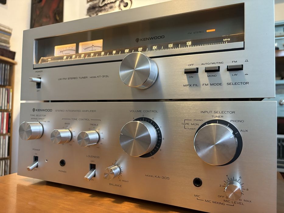 Conjunto Kenwood  KA-305 + tuner KT-313L