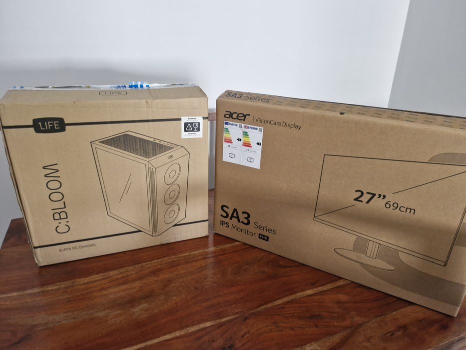 PC Com 2 anos de GARANTIA. Pc gamer Placa Asus Geforce RTX 4060 + monitor 27" Acer