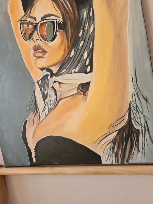 Obraz olejny na płótnie kobieta