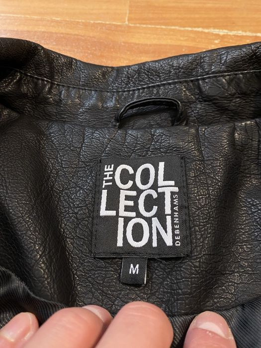 (М) Черная кожанная куртка Zara кожанка шкіряна куртка весенняя осіння