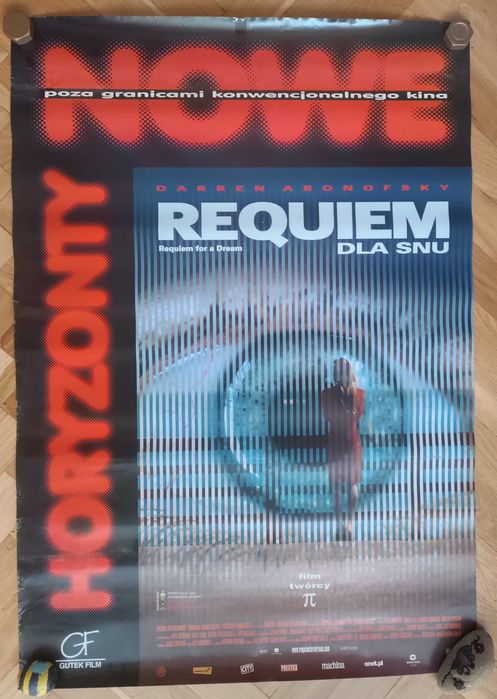 Plakat filmu Requiem dla snu (Nowe Horyzonty) z 2001 roku
