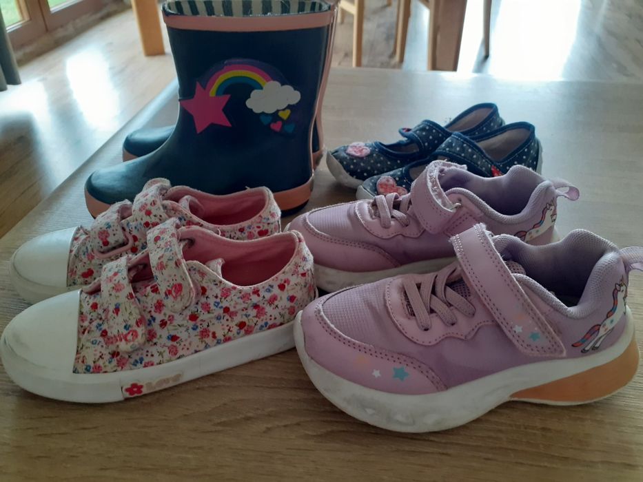 Trampki  adidasy kalosze 27 zestaw  butów dla dziewczynki