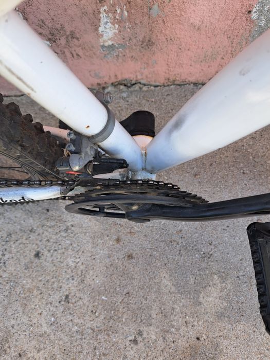 Bicicleta skoda com suspensão