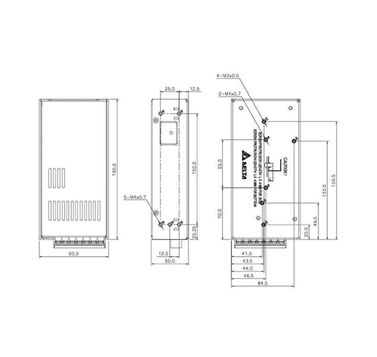 Zasilacz napięciowy modułowy delta 24v 200w