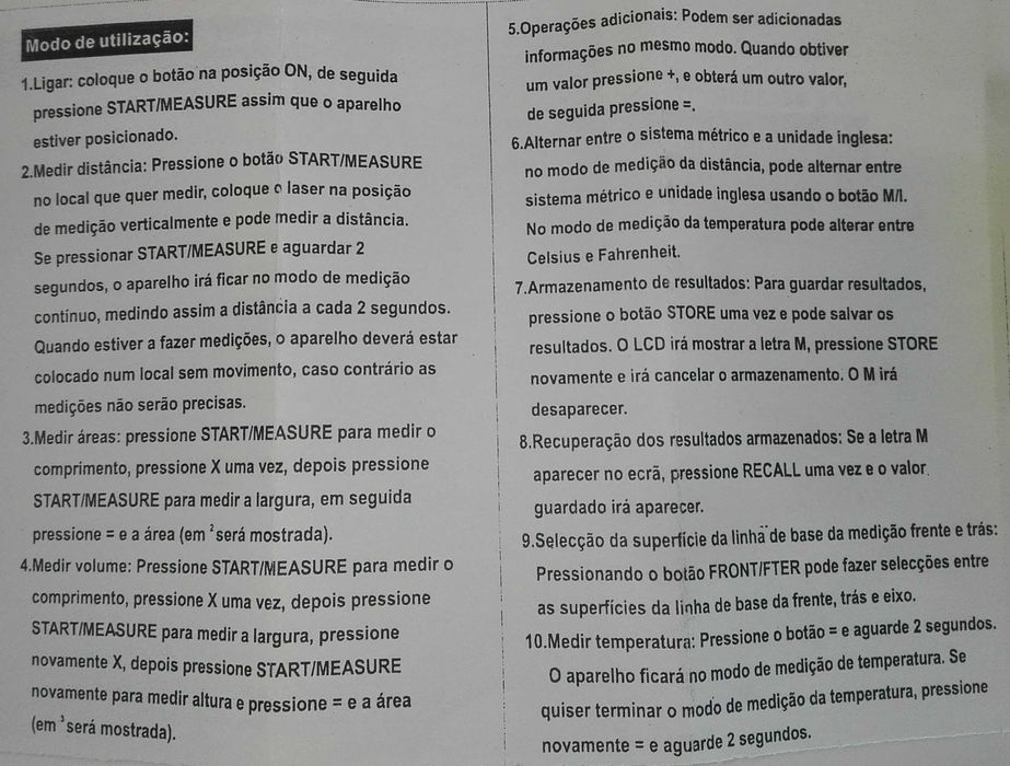 Laser Distance Meter/Tape Measure 5m - Caliper - Meters64354254647042123