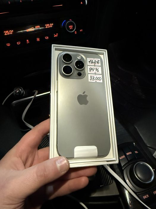 Продам Iphone 16 Pro 128 GB Natural Titanium 94% акб идеальный