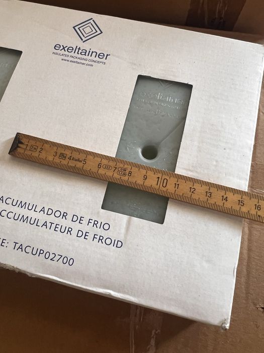 Placas refrigeradas para manter alimentos frescos