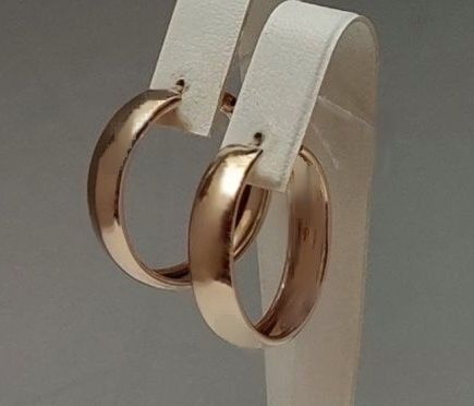 Золоті сережки-конго (кільця) d-2,5 cm 585 проба нові