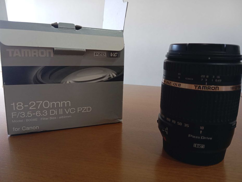 Conjunto Máquina Fotográfica e lentes