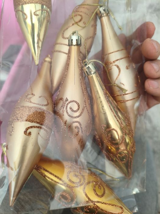 Sople na choinkę 6 sztuk.