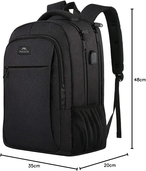 MATEIN Duży plecak męski na laptopa, 17,3 cala