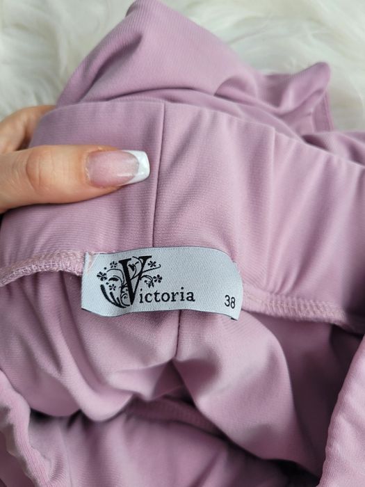 Komplet modelujący podwujny materiał top i leginsy Vicrorial