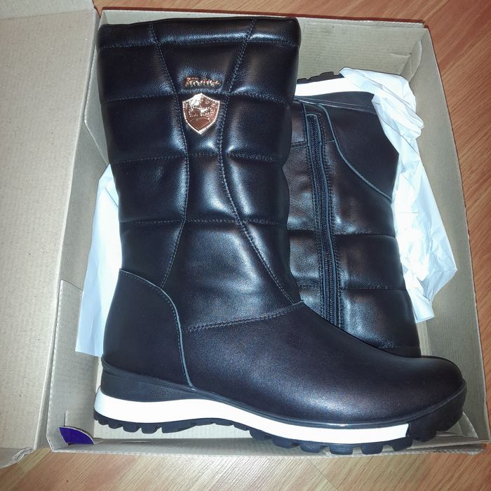 Зимові сапожки кожані