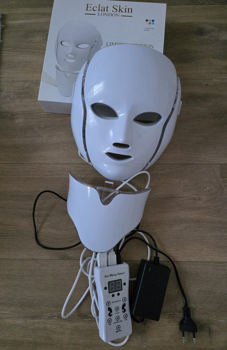 Erthskin London 7-kolorowa maska LED na twarz i szyję
7