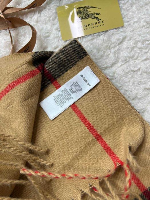 Szalik Burberry 100% kaszmir nowy