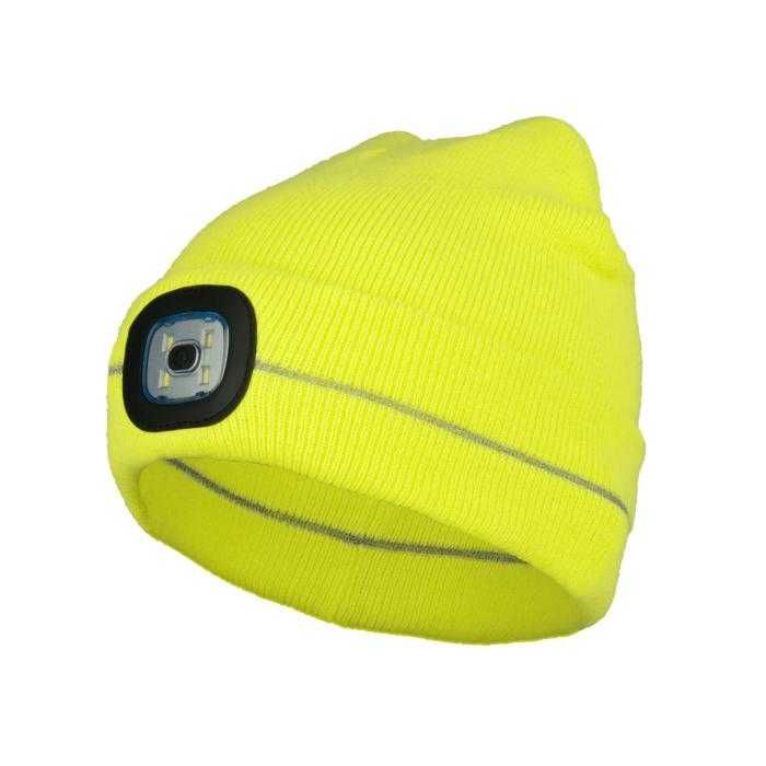 Czapka dzianina czdz flashlight yellow
