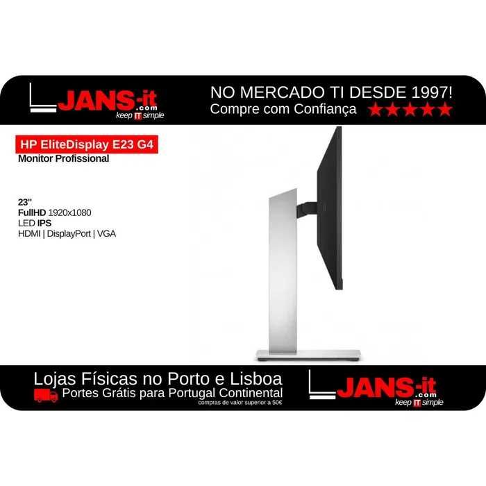 HP EliteDisplay E23 G4 Monitor | 23" | 16:9 | 1920x1080 FullHD | 60Hz64740145085059123