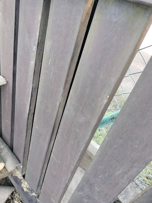 Ogrodzenie płot drewniany na profilach stalowych plus brama i słupki
