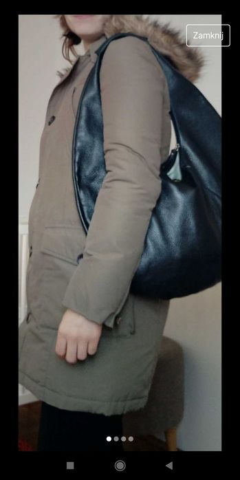 Zimowa kurtka z kapturem Zara S