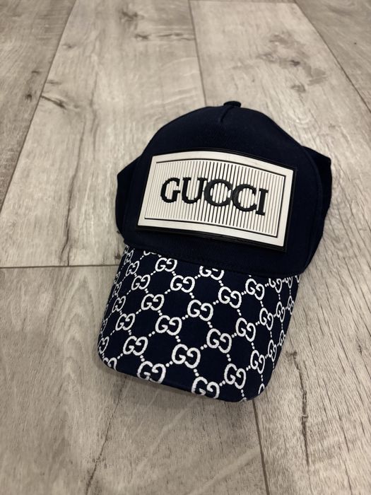 Кепка gucci , синяя кепка, бейсболка,