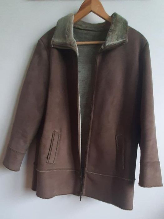 Дублянка (дубльонка) коричнева еко шкіра (замша))