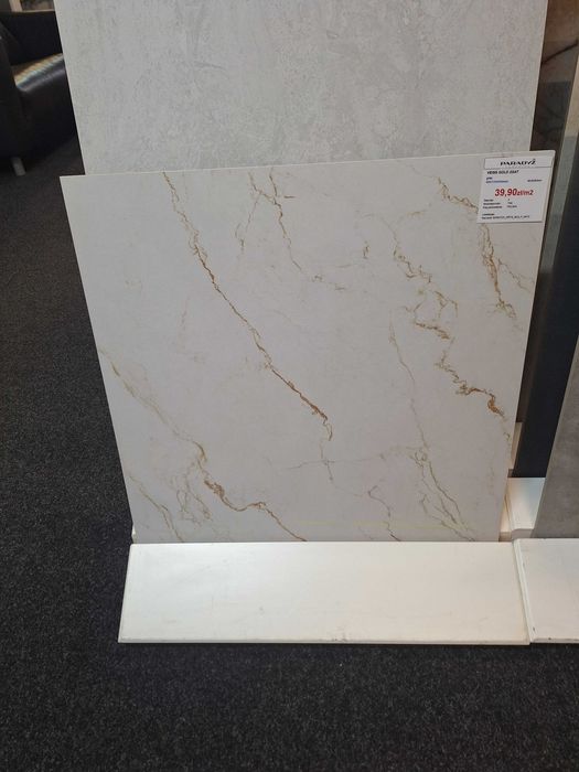 Płytka Gres  60x60 cm Vesis gold rektyfikowany mat Paradyż 2 gatunek