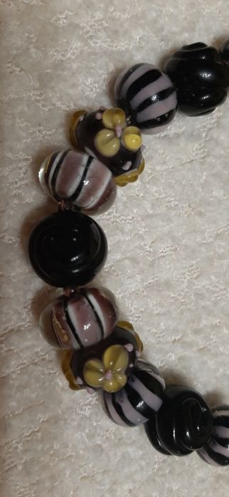 Винтажные бусы из мурманской стекла