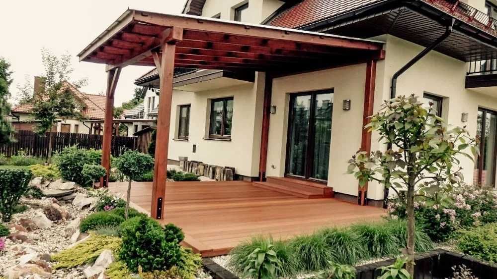 Zadaszenie tarasu podjazdu Taras Wiata Garaż Patio Altana Domek letni.