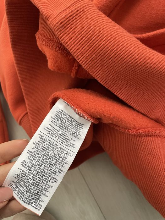 Pomarańczowa bluza z kapturem Nike