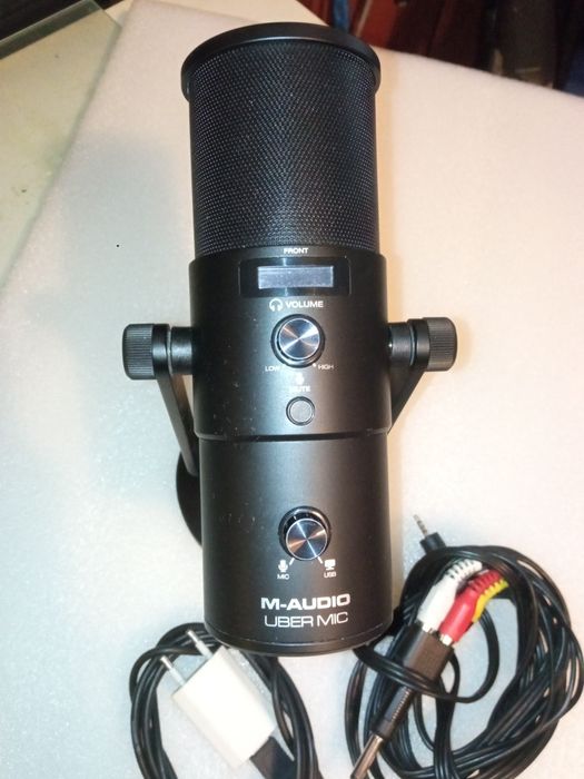 Microfone acústico 4 botões de nivelamento