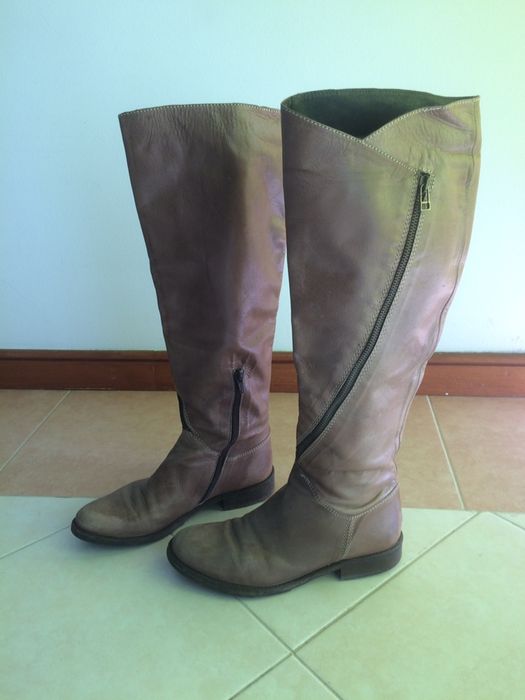Botas de cano alto Beges - Senhora