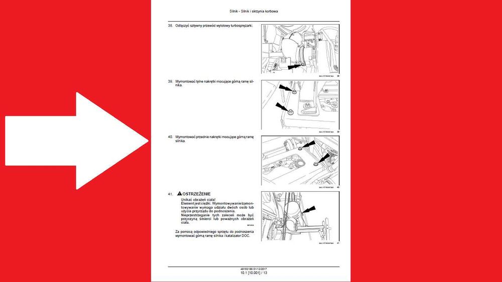 Steyr 6270, 6300 terrus CVT instrukcja napraw po POLSKU! serwisowa!