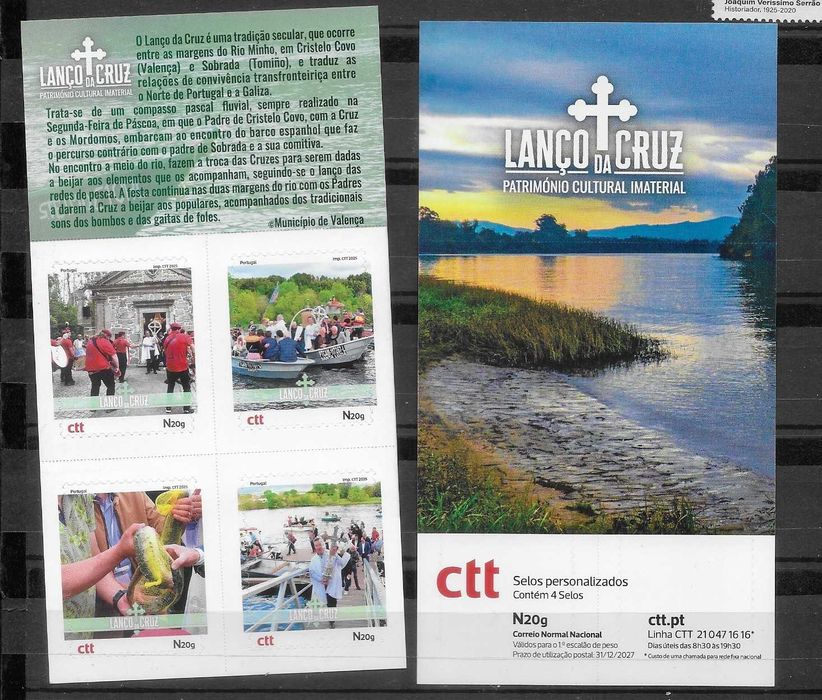 LANÇO da CRUZ - Booklet CTT 4 selos auto adesivos - 2025