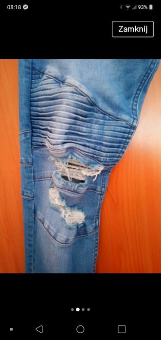 Spodnie dżinsy SKINNY