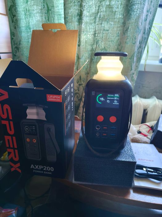 Павербанк LiFePO4  60000mAh CTOLITY Asperx AXP200 200W 192Wh