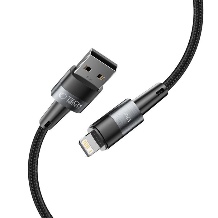 Tech-Protect UltraBoost Kabel Lightning 12W / 2.4A 100cm Szary
